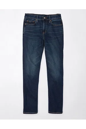American Eagle Outfitters Stretch Super High-Waisted Ankle Straight Jean Women