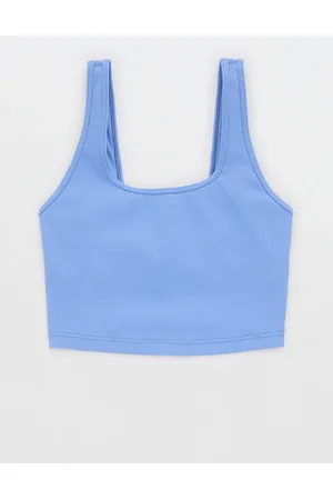 OFFLINE By Aerie Ribbed Square Neck Longline Sports Bra in 2023