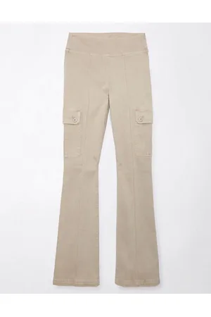 AE Stretch Pull-On High-Waisted Kick Bootcut Cargo Pant