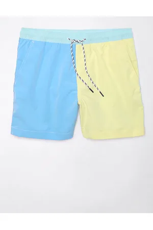 American Eagle Outfitters Colorblock Flex 5 Swim Trunk Men
