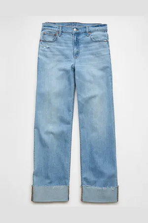 American Eagle Outfitters Stretch High-Waisted Stovepipe Cuffed Jean Women