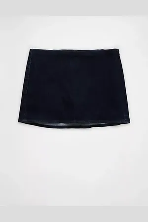 American Eagle Outfitters Next Level Low-Rise Denim Micro Skort Women