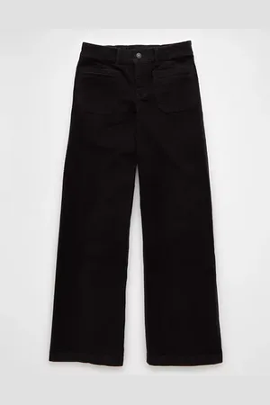 American Eagle Outfitters Stretch Corduroy Low-Rise Baggy Wide-Leg Pant Women