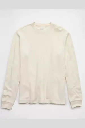 American Eagle Outfitters Long-Sleeve Ribbed Thermal T-Shirt Men