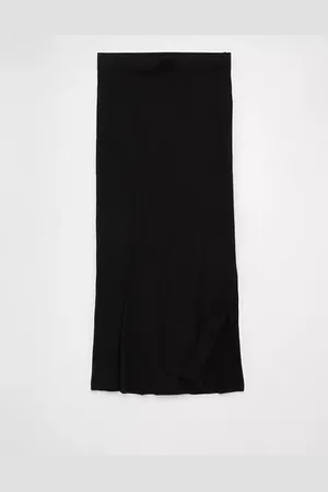American Eagle Outfitters High-Waisted Column Maxi Skirt Women