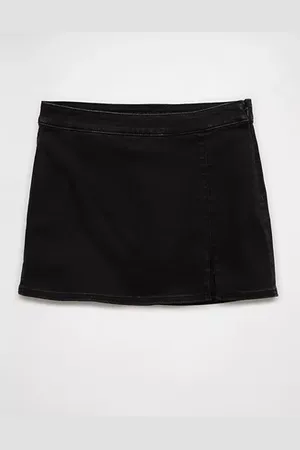 American Eagle Outfitters Next Level High-Waisted Denim Skort Women