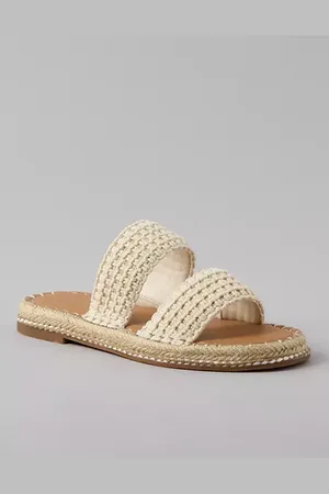 American Eagle Outfitters Crochet Espadrille Slide Sandal Women
