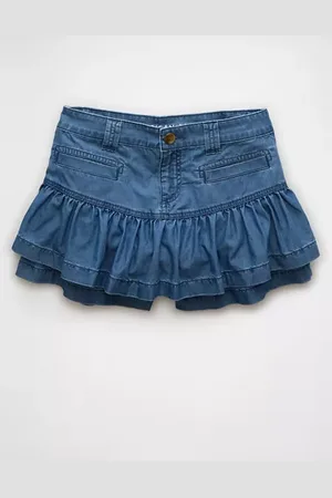 American Eagle Outfitters Stretch Mini Ruffle Skort Women