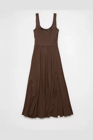 American Eagle Outfitters Scoop Neck Midi Dress Women