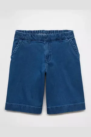 American Eagle Outfitters Stretch High-Waisted 11 Denim Trouser Short Women