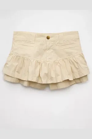 American Eagle Outfitters Snappy Stretch Mini Ruffle Skort Women