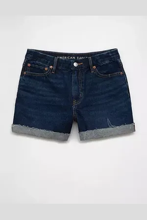 American Eagle Outfitters Strigid Curvy Super High-Waisted Relaxed Short Women