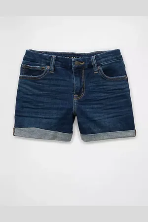American Eagle Outfitters Next Level Curvy Low-Rise Denim Midi Short Women