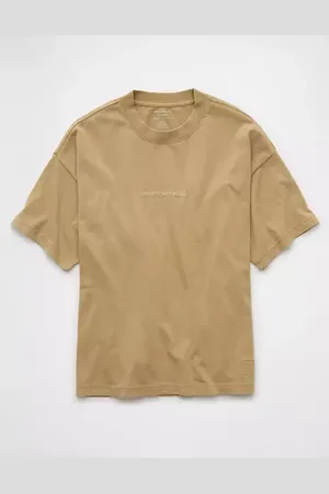 American Eagle Outfitters Laidback Luxe Oversized Logo Graphic T-Shirt Men