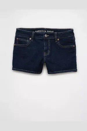 American Eagle Outfitters Next Level Super Low-Rise Denim Short Short Women