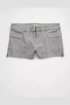 American Eagle Outfitters Stretch Low-Rise Cargo Short Short Women