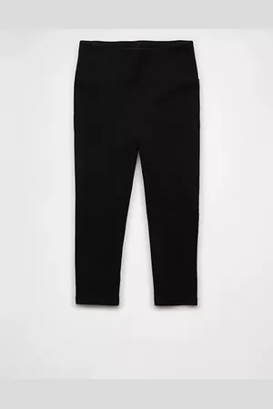 American Eagle Outfitters High-Waisted Ribbed Capri Legging Women