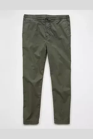 American Eagle Outfitters Flex Linen-Blend Athletic Fit Pull-On Pant Men