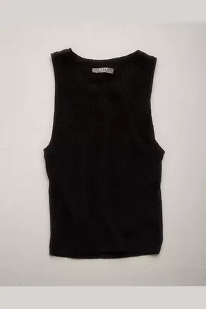 American Eagle Outfitters 77 Premium Linen Sweater Tank Top NULL XS