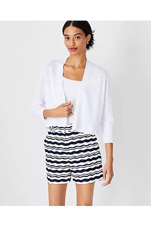 ANN TAYLOR Women Casual Dresses - Linen Blend Dress Cardigan