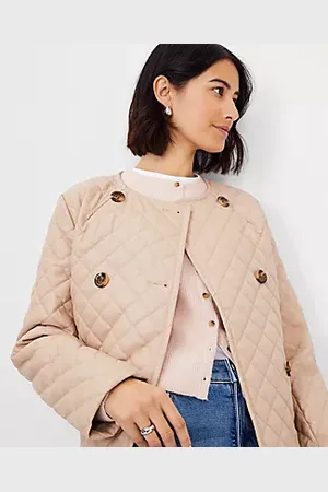 Short Puffer Jacket - Light beige - Ladies