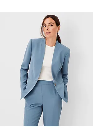 The Petite Cutaway Blazer in Bi-Stretch