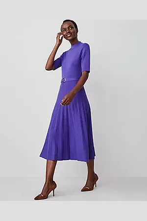 Ann taylor pleated dress best sale