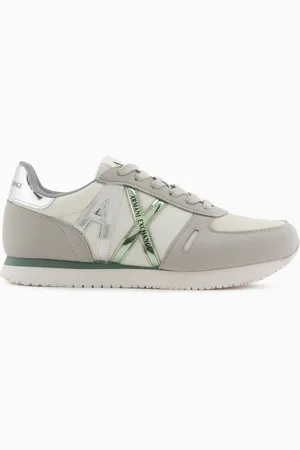 Armani Exchange Microfiber sneakers with logo