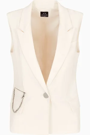 Armani Exchange Single breasted vest with pendant chain