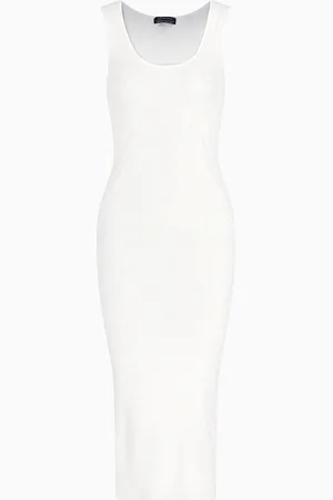 Armani Exchange ASV Knitted Pencil Midi Dress