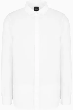 Armani Exchange Regular fit linen shirt