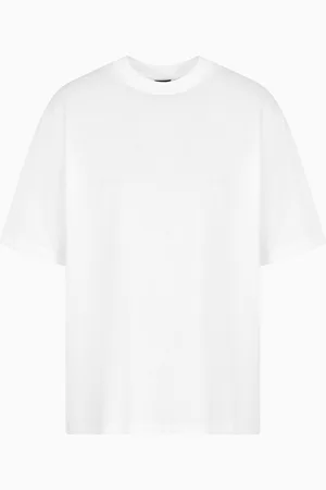 Armani Exchange Over-fit sweatshirt in mercerised cotton