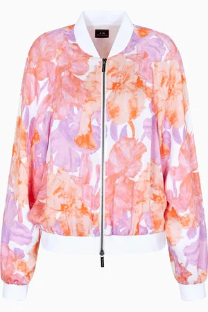 Armani Exchange Bomber jacket in floral fabric