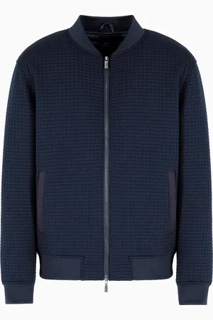Armani Exchange Bomber jacket with zip in stretch fabric