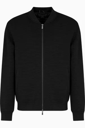 Armani Exchange Bomber jacket with zip in stretch fabric