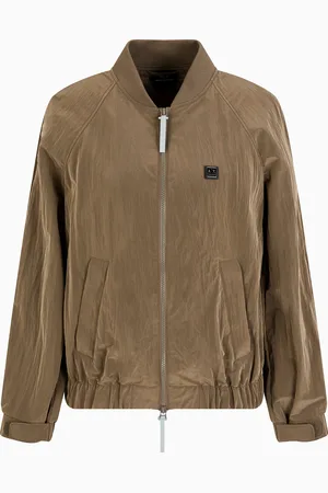 Armani Exchange Bomber jacket in laminated fabric