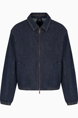 Armani Exchange Denim Bomber Jacket