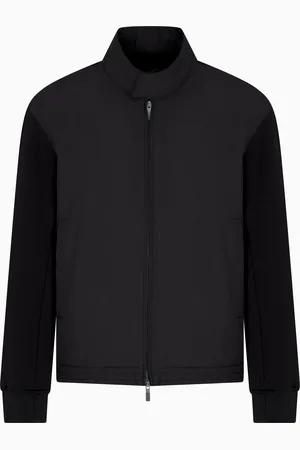 Armani Exchange Full zip jacket in cotton blend
