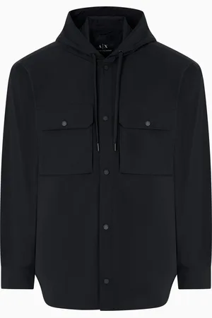 Armani Exchange Long stretch nylon caban
