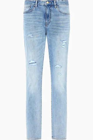 Armani Exchange J14 skinny fit jeans in stone washed cotton denim
