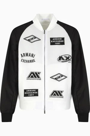 Armani Exchange Bomber jacket with logo patches