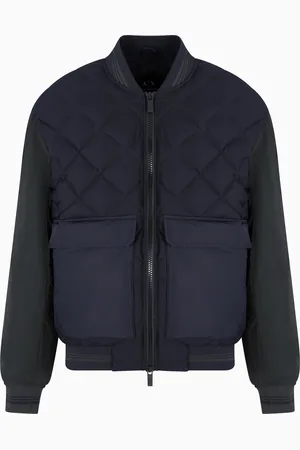 Armani Exchange Jacket with quilted insert and maxi pockets