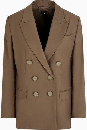 Armani Exchange Double-breasted twill jacket