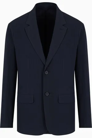 Armani Exchange Single-breasted stretch cotton jacket