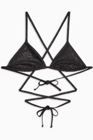 Armani Exchange Lace-up bikini top