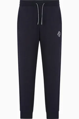 Armani Exchange Jogger pants in sweatshirt with contrasting inserts