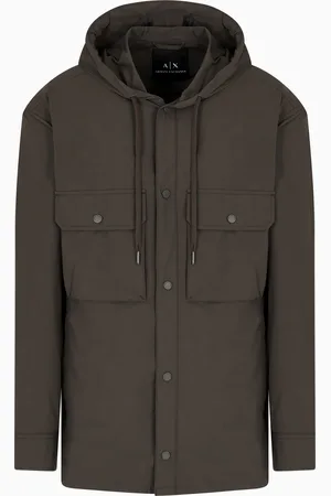 Armani Exchange Long stretch nylon caban