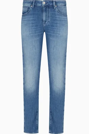 Armani Exchange J14 skinny fit jeans in stone washed cotton denim