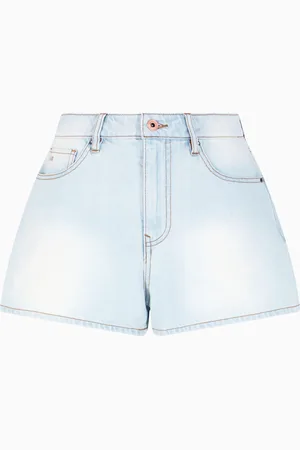 Armani Exchange Used effect denim shorts