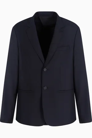 Armani Exchange Single-breasted two-button jacket in flowing fabric